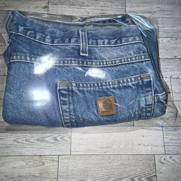 Carhartt Jeans 40x34 Carpenter Utility Relaxed Fit 14806 Work Denim - Picture 2 of 15